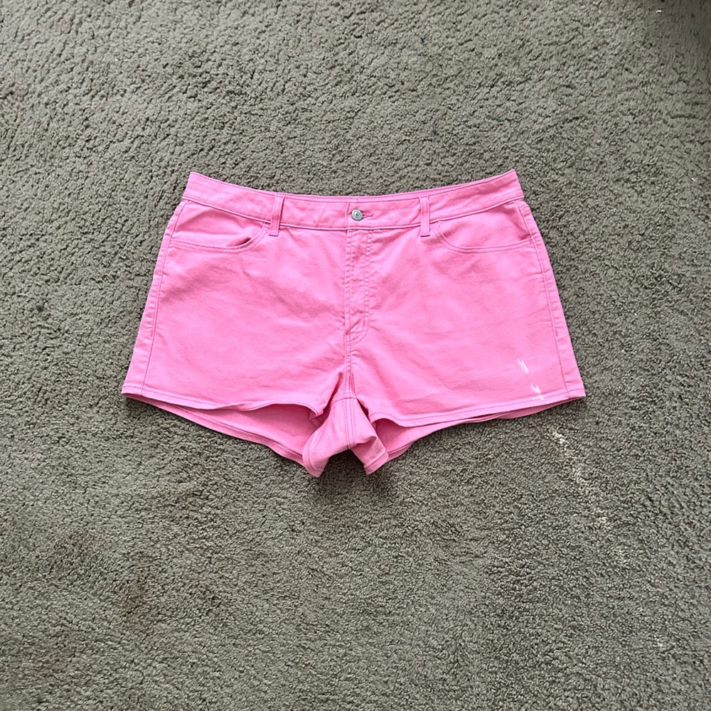 High Rise Neon Pink Shorts